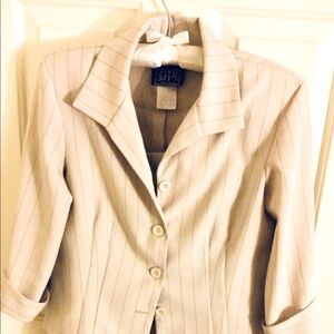 Basic essential stripes Blazer and dress 2 pieces